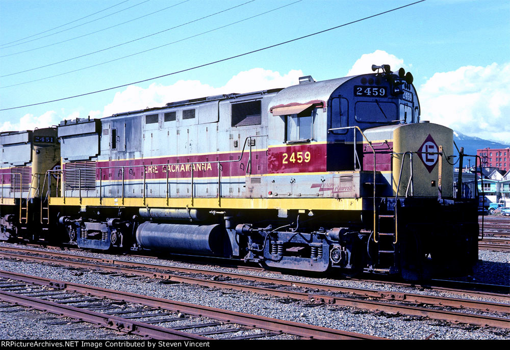 Erie Lackawanna C425 #2459 enroute to BCOL in North Vancouver.